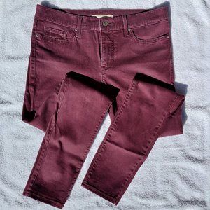 Levi's maroon jeans
